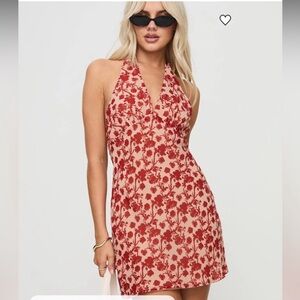 Neelia Mini Red Floral Dress